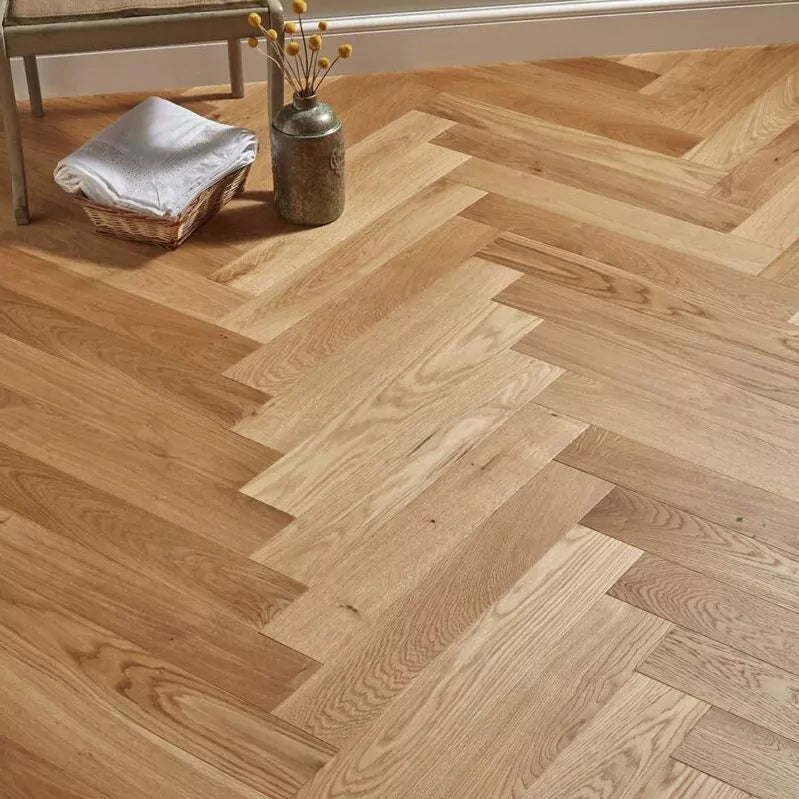 Massiv Sildebensparket Eg Natur – 500x70x16 mm
